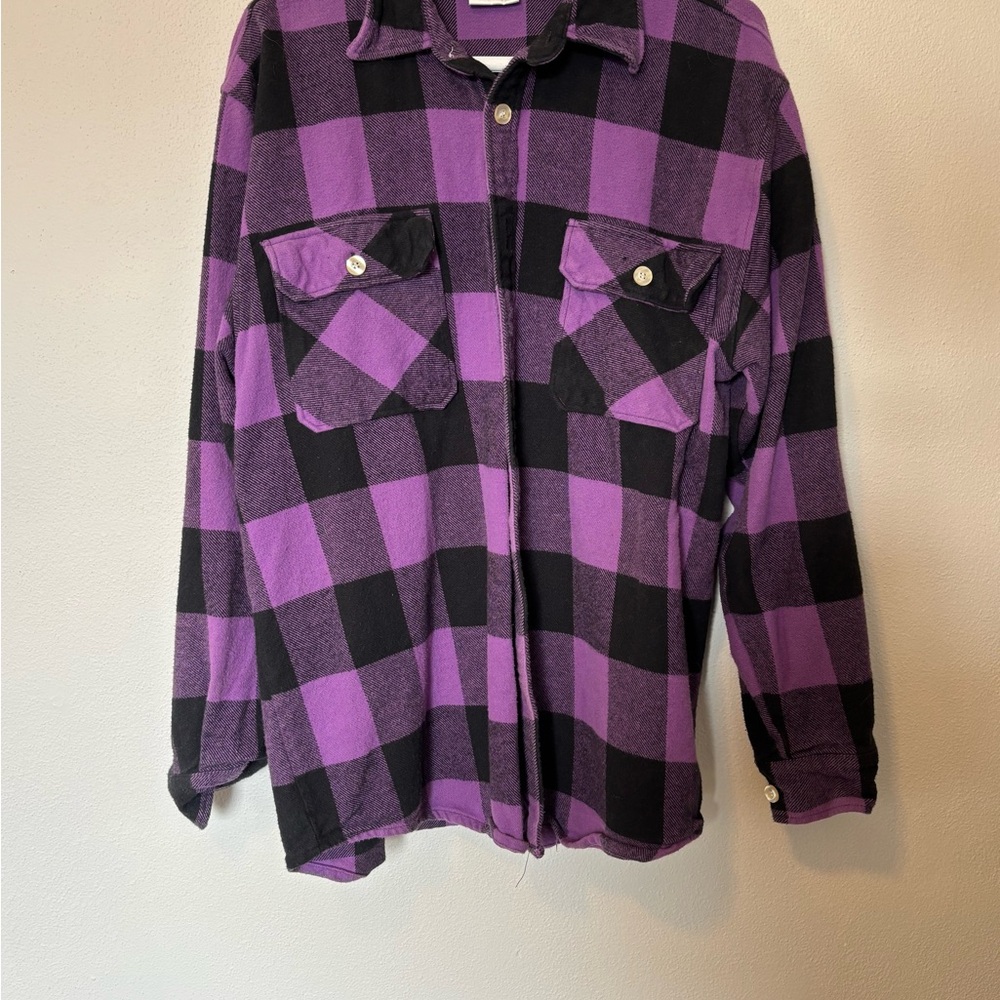 Rothco Extra Heavyweight Buffalo Plaid Flannel - Purple
